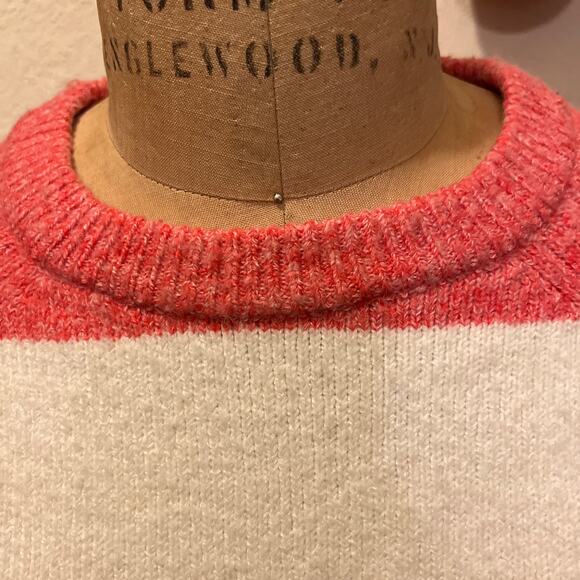 Caslon Cozy Striped Crew Neck Fuzzy Sweater Size S - Picture 7 of 14